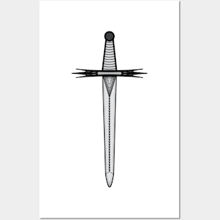 Sword symbol - Masonic symbol of Tyler for Blue Lodge Freemasonry Posters and Art